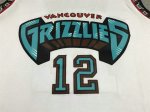 NBA 12 Morant Memphis Grizzlies Maillot Retro blanc